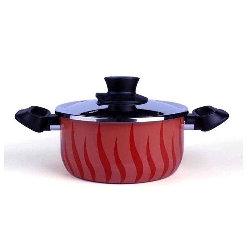 Tefal Tempo Flame Dutch Oven 24 cm + Stainless Steel Lid / C5484683 - Karout Online -Karout Online Shopping In lebanon - Karout Express Delivery 