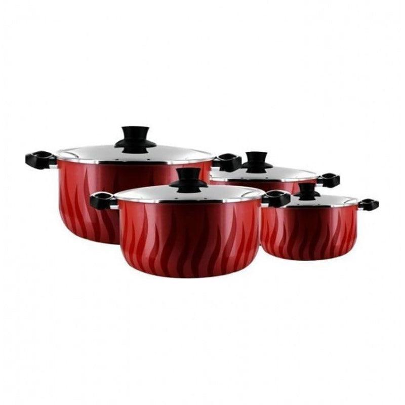 Tefal New Tempo Flame Set of 4 Pieces Dutch Oven 18/22/26/30 - C5489883 - Karout Online -Karout Online Shopping In lebanon - Karout Express Delivery 