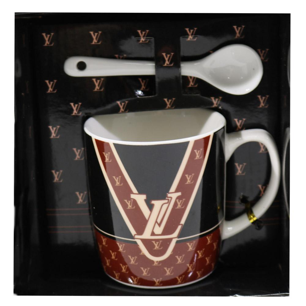Louis Vuitton Mug With Spoon / Ch-110/14196/ah14151 Home & Kitchen
