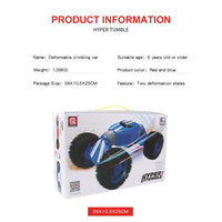 RC Car 4WD Double-sided 2.4GHz One Key Transformation All-terrain Vehicle Varanid Climbing Car Remote Control Truck.