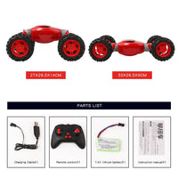 RC Car 4WD Double-sided 2.4GHz One Key Transformation All-terrain Vehicle Varanid Climbing Car Remote Control Truck.