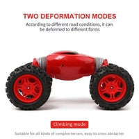 RC Car 4WD Double-sided 2.4GHz One Key Transformation All-terrain Vehicle Varanid Climbing Car Remote Control Truck.