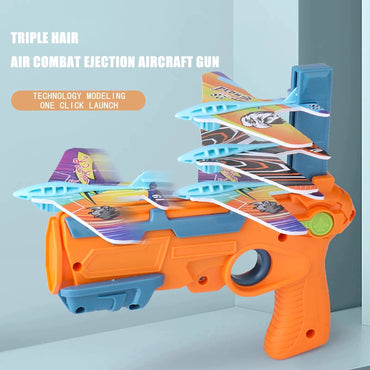 Catapult Plane Child Airplane Launcher Bubble Catapult Kids Aircraft Gun / 22FK199