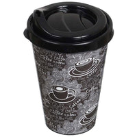 Titiz Plastic Coffee Printed Coffee Cup, 400 ml - Karout Online -Karout Online Shopping In lebanon - Karout Express Delivery 