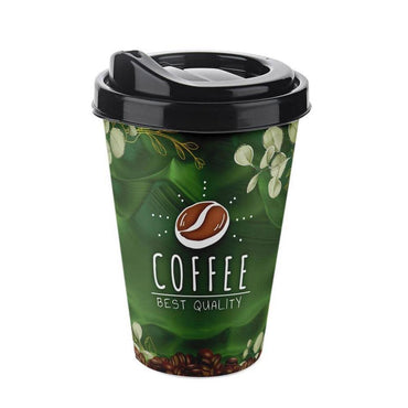 Titiz Plastic Coffee Printed Coffee Cup, 400 ml - Karout Online -Karout Online Shopping In lebanon - Karout Express Delivery 