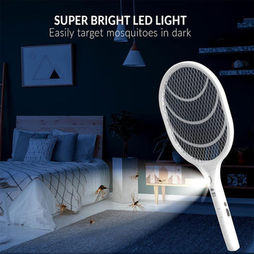 Rechargeable Electric Mosquito Racket with Light - Karout Online -Karout Online Shopping In lebanon - Karout Express Delivery 