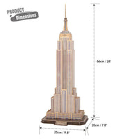 CubicFun Empire State Building New York 3D Puzzle 66 Pcs - Karout Online -Karout Online Shopping In lebanon - Karout Express Delivery 
