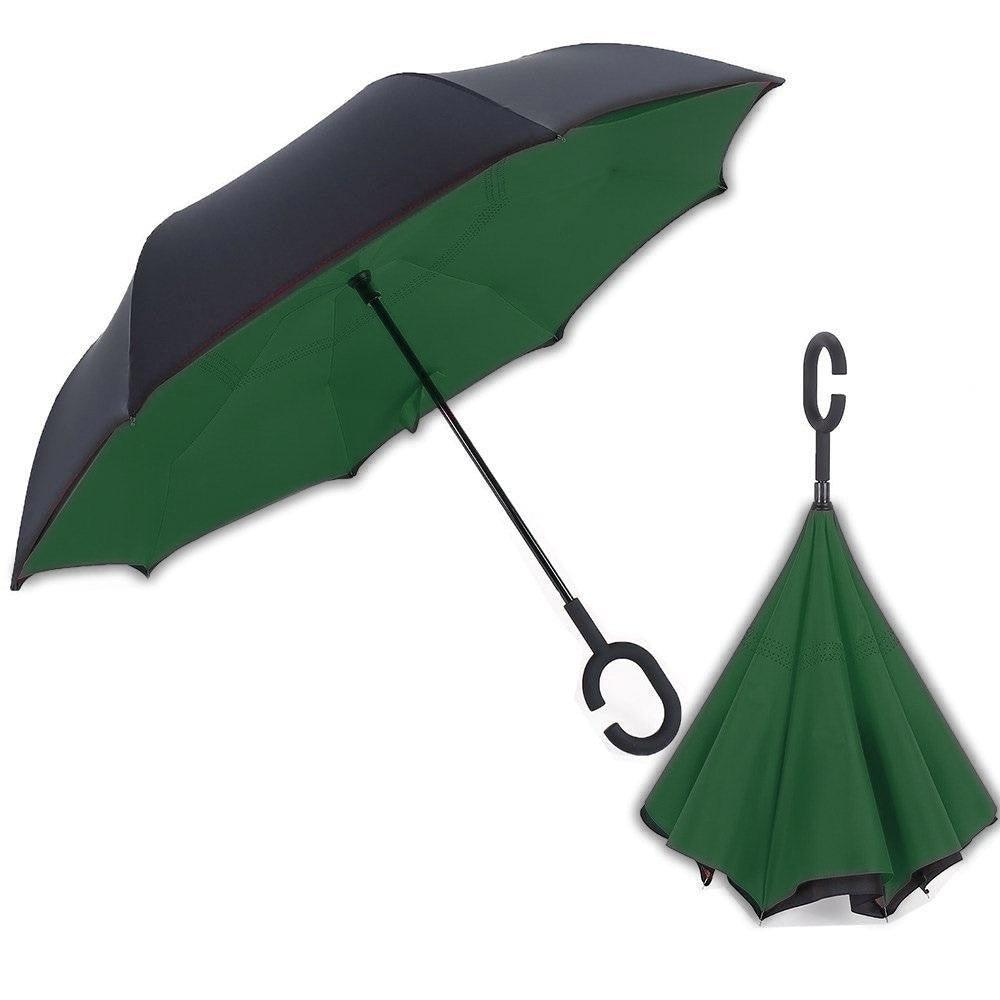 Reverse Umbrella Folding Double Layer Inverted C Hand Holder Stand / 010 - Karout Online -Karout Online Shopping In lebanon - Karout Express Delivery 