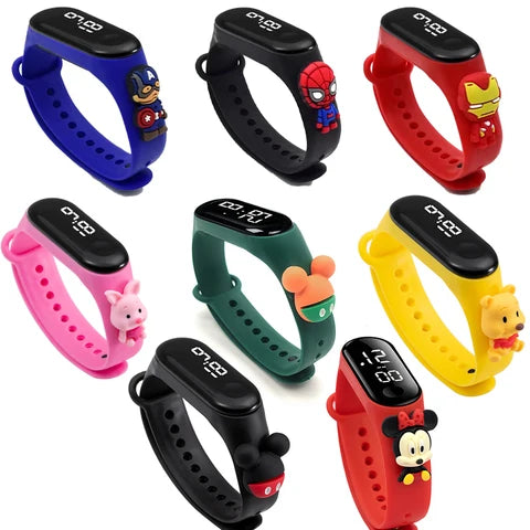 **NET** Kids Electronic LED Watch Bracelet Cartoon Children Plastic Waterproof Watch KC22-259 / KC22-260
