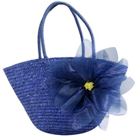 Beach Bag With A Flower Summer