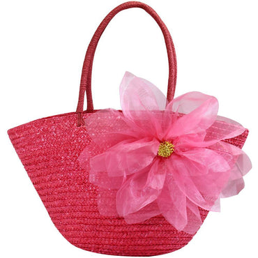Beach Bag With A Flower Summer