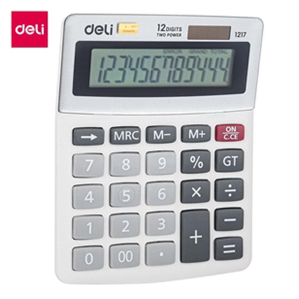 Deli E1217 Calculator Plastic-12 digits - Karout Online -Karout Online Shopping In lebanon - Karout Express Delivery 