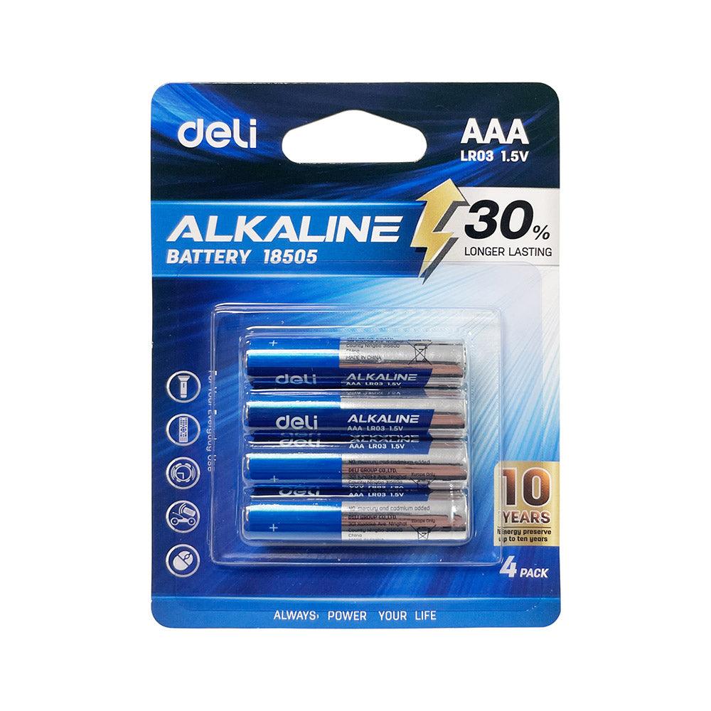 DELI AAA ALKALINE BATTERY(PACK OF 4)- 18505 - Karout Online -Karout Online Shopping In lebanon - Karout Express Delivery 
