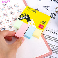 DELI A11002 PAPER INDEX TABS 76 x 19 MM 400 SHEETS 4 Colors - Karout Online -Karout Online Shopping In lebanon - Karout Express Delivery 