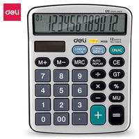 DELI EM19810 CALCULATOR 12-DIGIT METAL - Karout Online -Karout Online Shopping In lebanon - Karout Express Delivery 