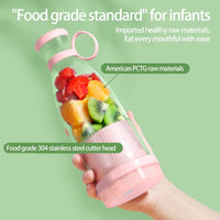 (NET) Mini Juice Cup 6 Blades Blender USB Portable Mini Fresh Juice Blender Sport Bottle/ KC23-65/ KN-440