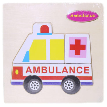 Wood Puzzle Ambulance Toys & Baby