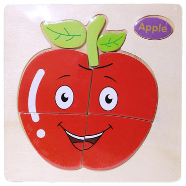 Wood Puzzle Apple Toys & Baby