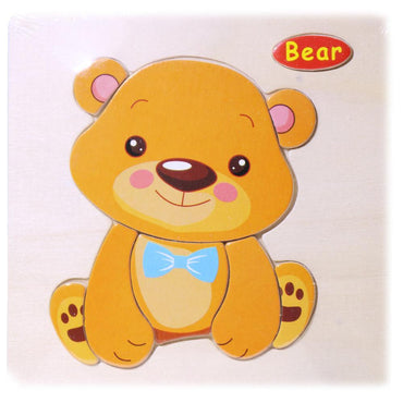 Wood Puzzle Bear Toys & Baby
