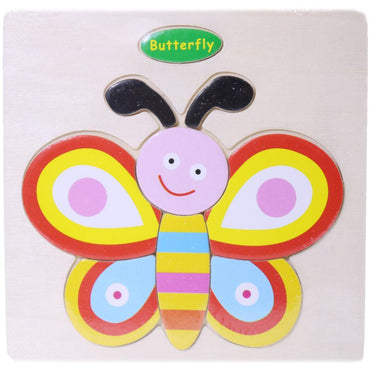 Wood Puzzle Butterfly Toys & Baby