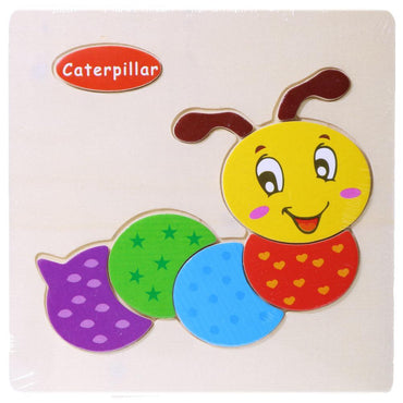 Wood Puzzle Caterpillar Toys & Baby