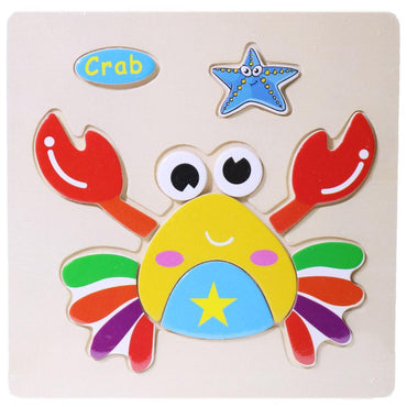 Wood Puzzle Crab Toys & Baby