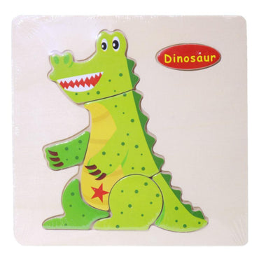 Wood Puzzle Dinosaur Toys & Baby