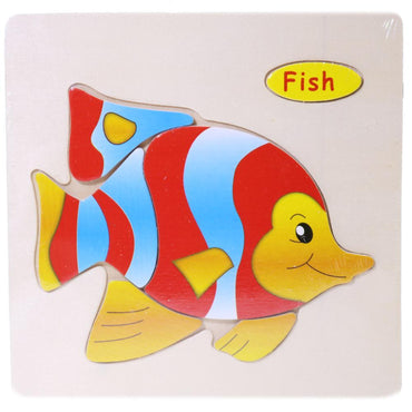 Wood Puzzle Fish Toys & Baby
