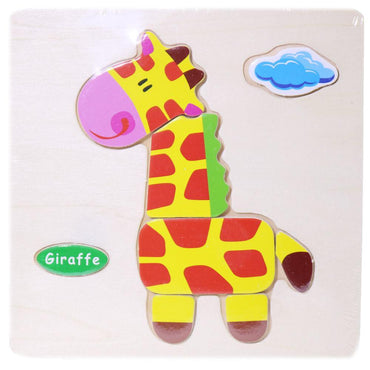 Wood Puzzle Giraffe Toys & Baby