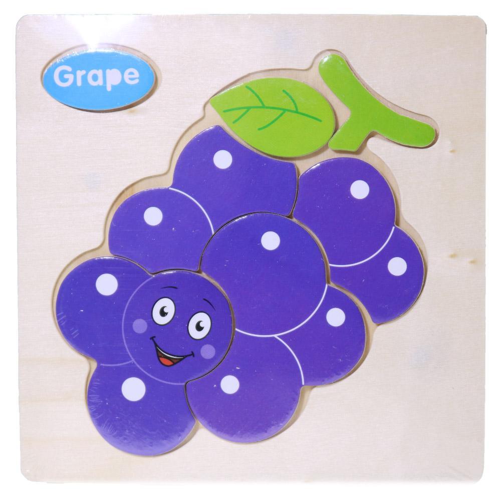 Wood Puzzle Grape Toys & Baby
