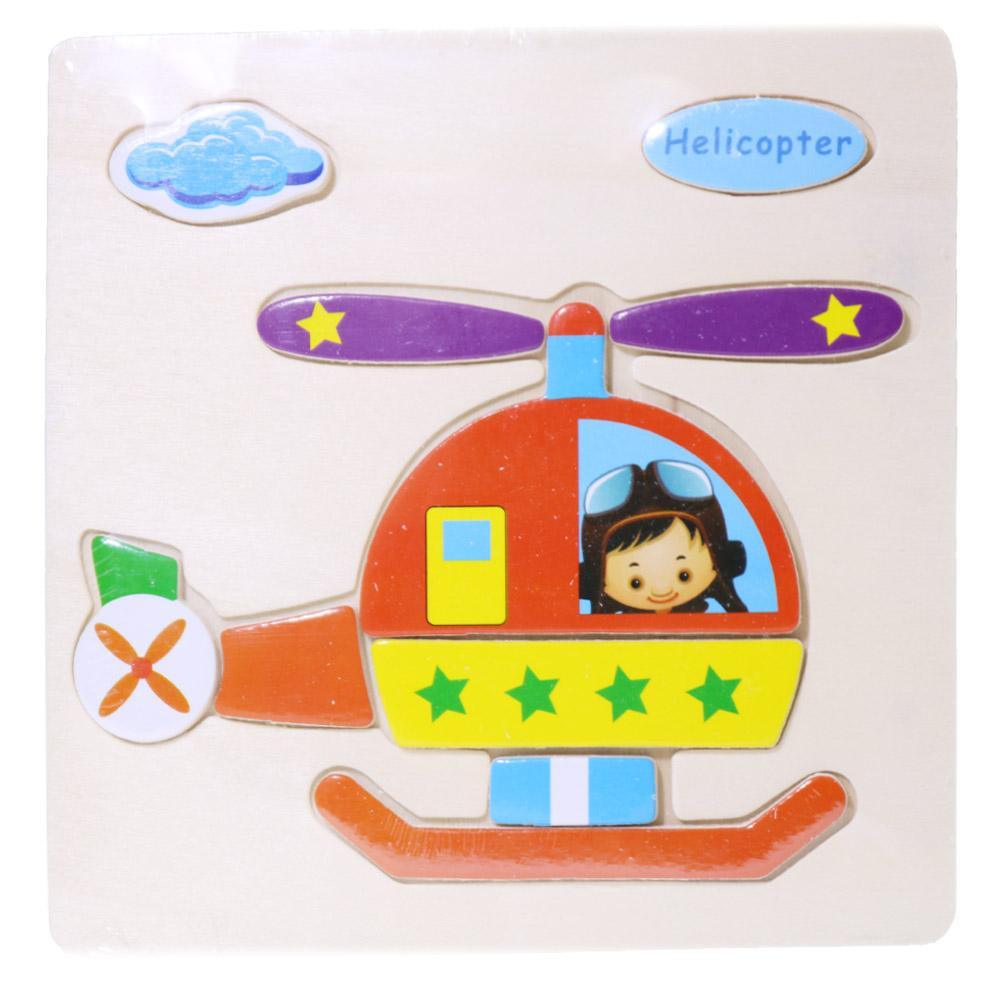 Wood Puzzle Helicopter Toys & Baby