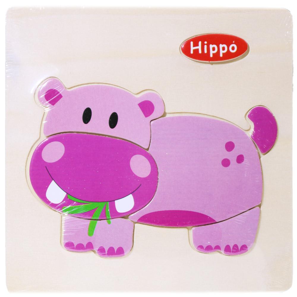 Wood Puzzle Hippo Toys & Baby