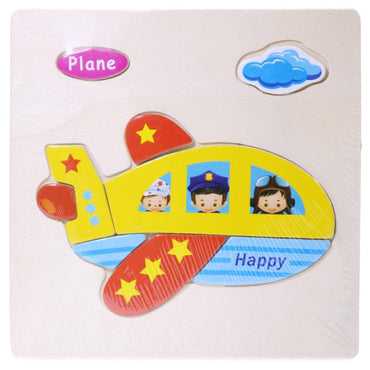 Wood Puzzle Plane Toys & Baby