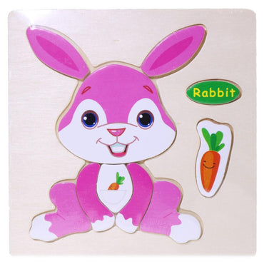 Wood Puzzle Rabbit Toys & Baby