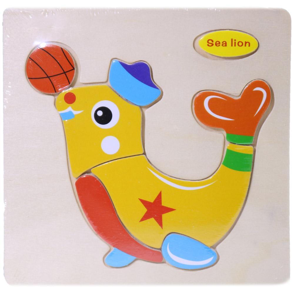 Wood Puzzle Sea Lion Toys & Baby