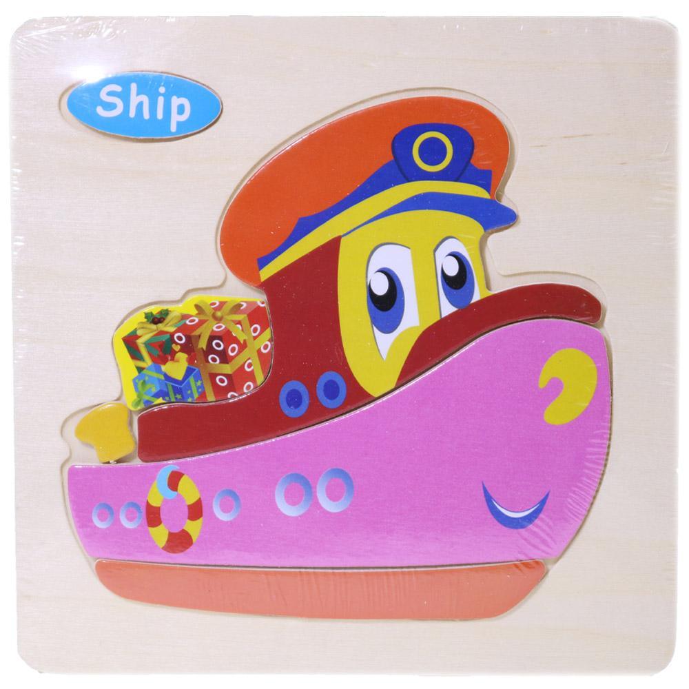 Wood Puzzle Ship Toys & Baby