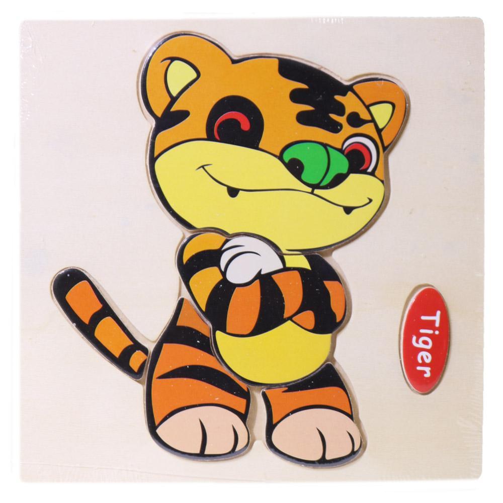 Wood Puzzle Tiger Toys & Baby
