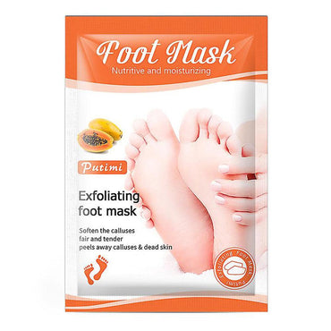 Putimi Cantaloupe Foot Mask-exfoliating Dead Skin 1 pair/ 38g - Karout Online -Karout Online Shopping In lebanon - Karout Express Delivery 