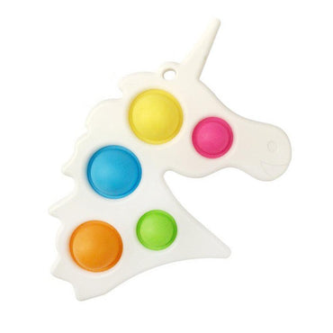 White Unicorn Pop It Fidget Toy - Karout Online -Karout Online Shopping In lebanon - Karout Express Delivery 