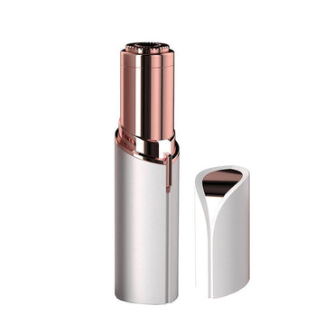 Flawless Usb Rechargeable Painless Facial Hair Remover Shaver (White And Gold) - Karout Online