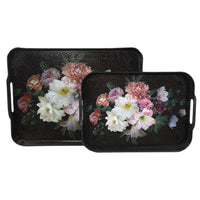Plastic Decorative tray Set of 2 pcs - Karout Online -Karout Online Shopping In lebanon - Karout Express Delivery 