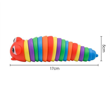 Articulated Slug Toy Realistic Worm Caterpillar Fidget Toys Stress Relief / 151177