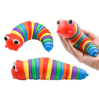 Articulated Slug Toy Realistic Worm Caterpillar Fidget Toys Stress Relief / 151177