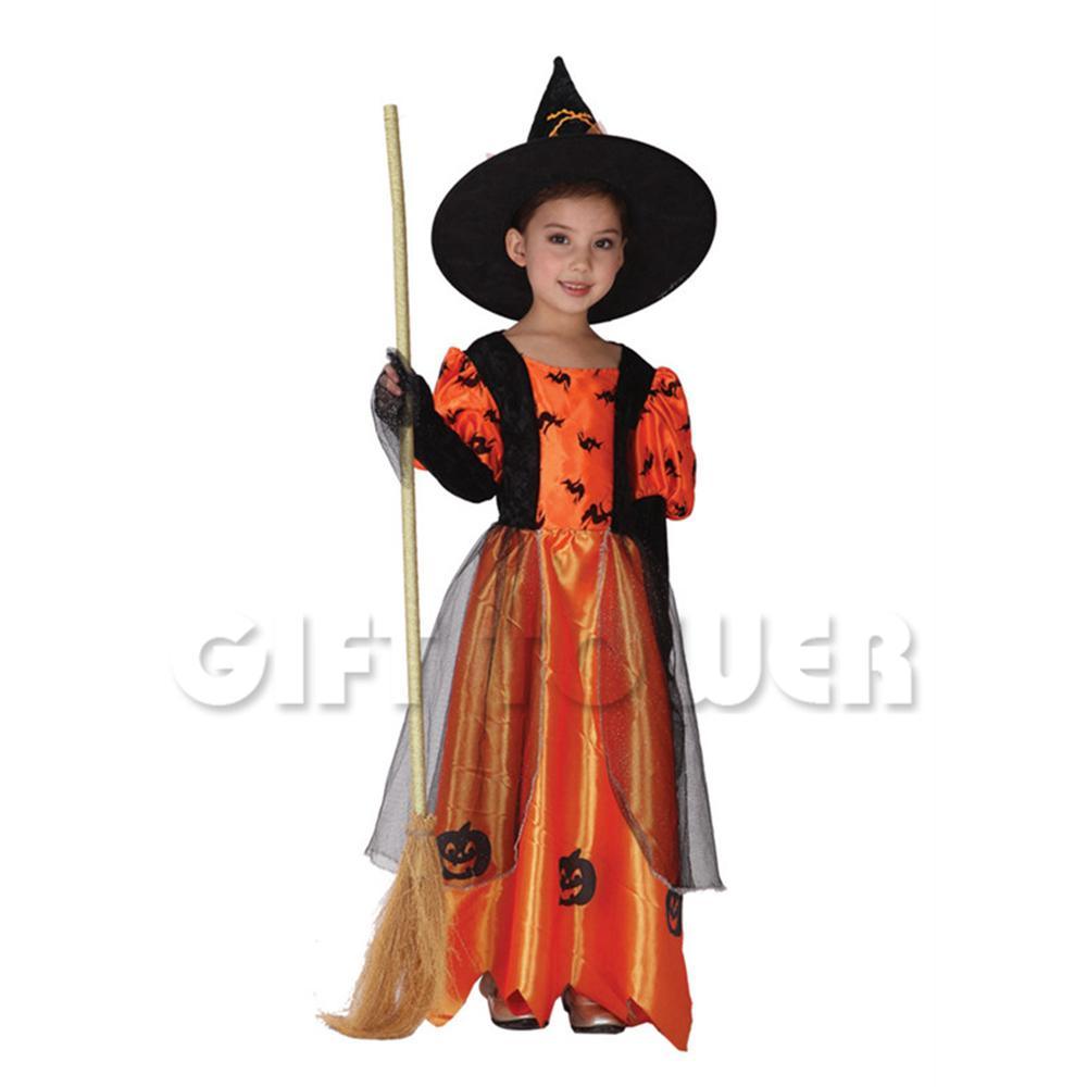 Lovely Pumpkin Witch Girl.