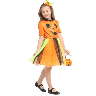 Shining Pumpkin Princess Costume / AB-588 - Karout Online -Karout Online Shopping In lebanon - Karout Express Delivery 