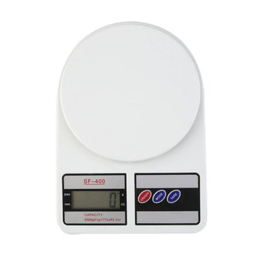 Generic Electronic Kitchen Digital Weighing Scale, Multipurpose, White, 5 Kg - Karout Online