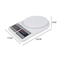 Generic Electronic Kitchen Digital Weighing Scale, Multipurpose, White, 5 Kg - Karout Online