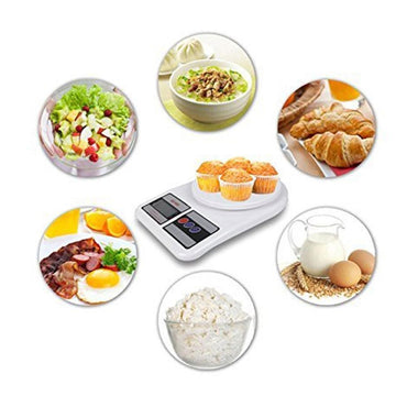 Generic Electronic Kitchen Digital Weighing Scale, Multipurpose, White, 5 Kg - Karout Online