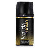 Malizia Uomo Deodorant Gold 150 ml - Karout Online -Karout Online Shopping In lebanon - Karout Express Delivery 