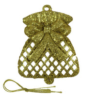 Christmas Glitter Bell Tree Decoration (2 Pcs) / Q-679 - Karout Online -Karout Online Shopping In lebanon - Karout Express Delivery 